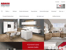 Tablet Screenshot of kuechen-amann.de